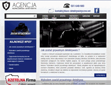 Tablet Screenshot of biuro-detektywistyczne.net